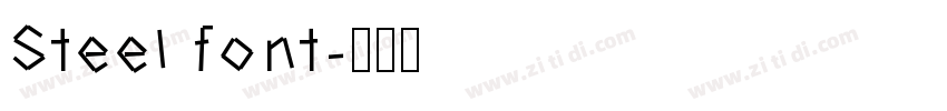 Steel font字体转换